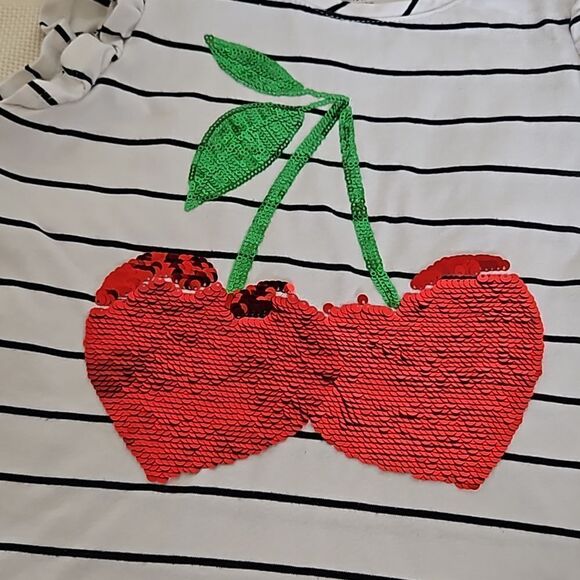 Rachel Zoe Girl's Sequins Top 10-12 Years Old Red/ White - Picture 10 of 16